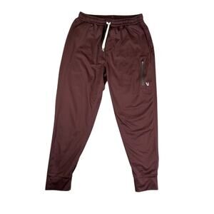 Vuori Pants Mens 30" Maroon Sunday Performance Joggers Drawstring Waist Active